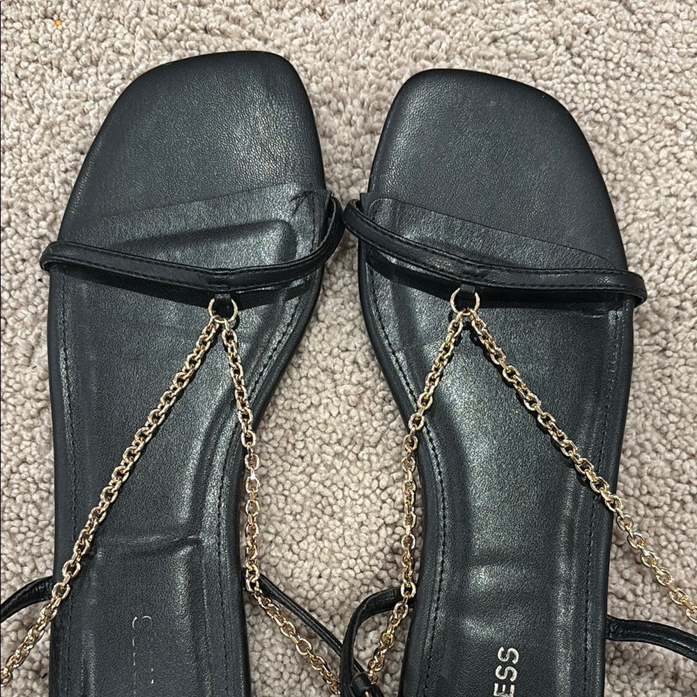 Express Gold Chain Sandals